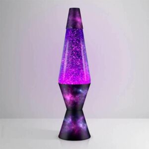 Purple Galaxy Glitter Lamp