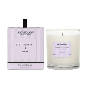 Stoneglow Plum Blossom And Musk Candle