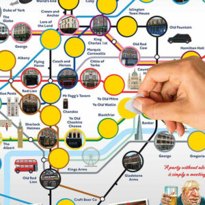 London Pub Scratch Map