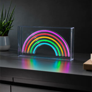 Rainbow Boxed Neon Desk Light