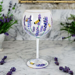 Bees & Lavender Gin Glass