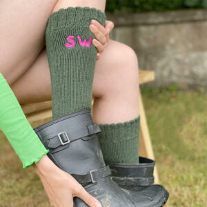 Personalised Initial Festival Welly Socks