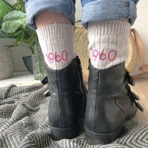 Personalised Embroidered Birthday Year Snug Socks
