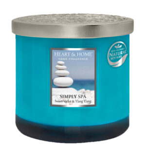 Heart & Home Elipse Candles Twin Wick Simply Spa 230g