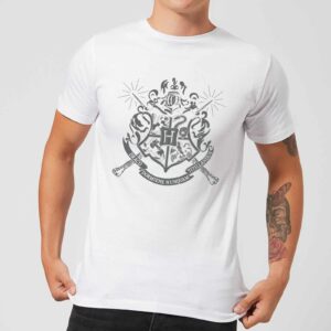 Harry Potter Hogwarts House Crest Men's T-Shirt - White - XXL
