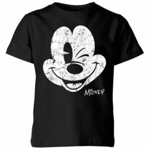 Disney Worn Face Kids' T-Shirt - Black - 11-12 Years