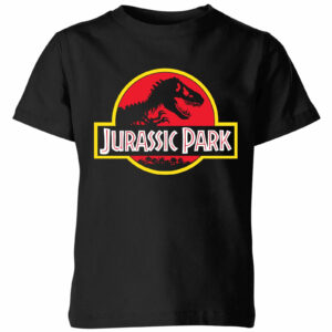 Classic Jurassic Park Logo Kids' T-Shirt - Black - 3-4 Years