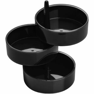 Rotary Storage Tray Set - Black