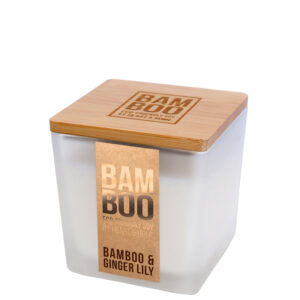 BAMBOO Small Jar Candle Ginger Lily Jar 80g