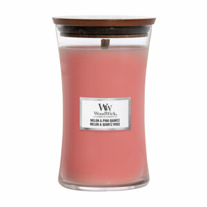 WoodWick Hourglass Candles Melon & Pink Quartz Large Candle 610g / 21.5 oz.