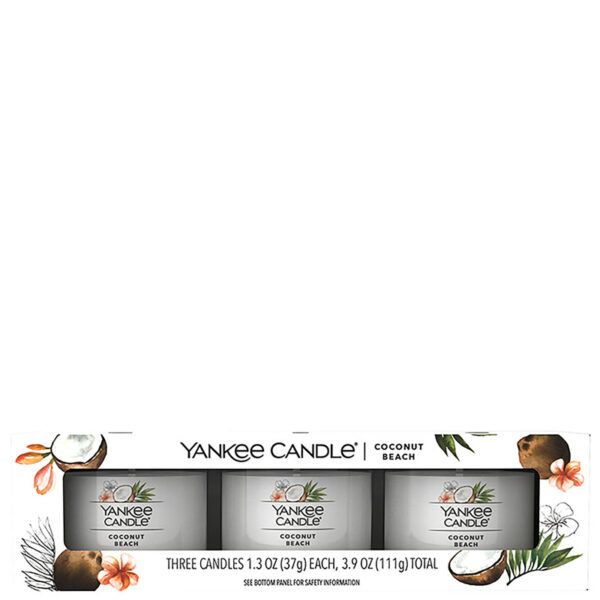 Yankee Candle Gifts & Sets 3 Pack Filled Votive Coconut Beach