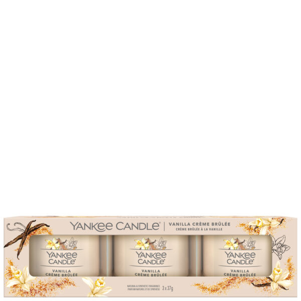 Yankee Candle Gifts & Sets 3 Pack Filled Votive Vanilla Crème Brulee
