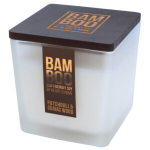 BAMBOO Large Jar Candle Patchouli & Guaiac Wood 210g