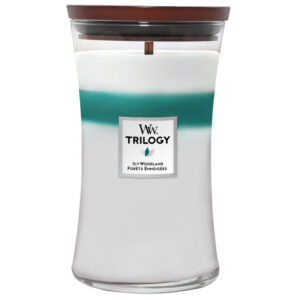 WoodWick Trilogy Candles Icy Woodland Large Hourglass Candle 610g