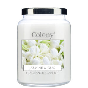 Wax Lyrical Colony Medium Candle Jar Jasmine & Oud 335g