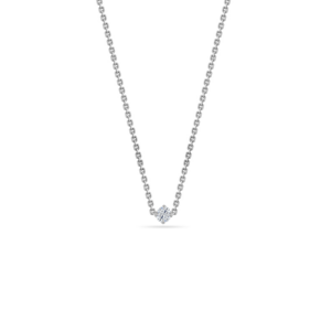 Forever Classic Petite Diamond Solitaire White Gold Necklace