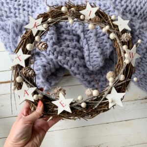 Personalised Family Christmas Wreath