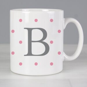 Personalised Pink Spot Mug