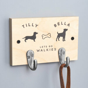 Personalised Double Dog Lead Hook