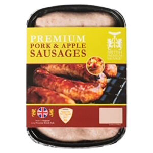 British Premium Sausages 6 Pack Pork & Apple