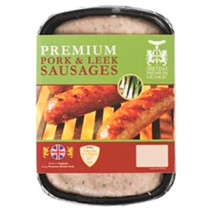 British Premium Sausages 6 Pack Pork & Leek