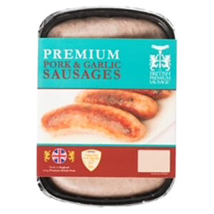 British Premium Sausages 6 Pack Pork & Garlic