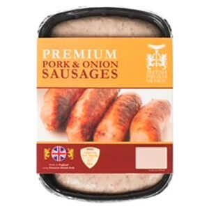 British Premium Sausages 6 Pack Pork & Onion