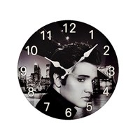 Glass Elvis Wall Clock - C5707