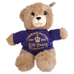 Queen Elizabeth II 20cm Purple Bear