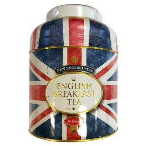 New English Teas Union Jack Tin 80 English Breakfast Teabags