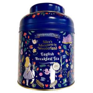 New English Teas Alice in Wonderland Tin 80 English Breakfast Teabags