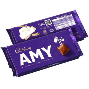 Cadbury Amy Dairy Milk Chocolate Bar with Sleeve 110g