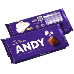 Cadbury Andy Dairy Milk Chocolate Bar with Sleeve 110g