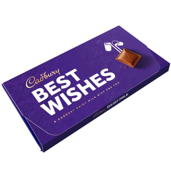 Cadbury Best Wishes Dairy Milk Chocolate Bar with Gift Envelope