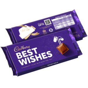 Cadbury Best Wishes Dairy Milk Chocolate Bar with Sleeve 110g