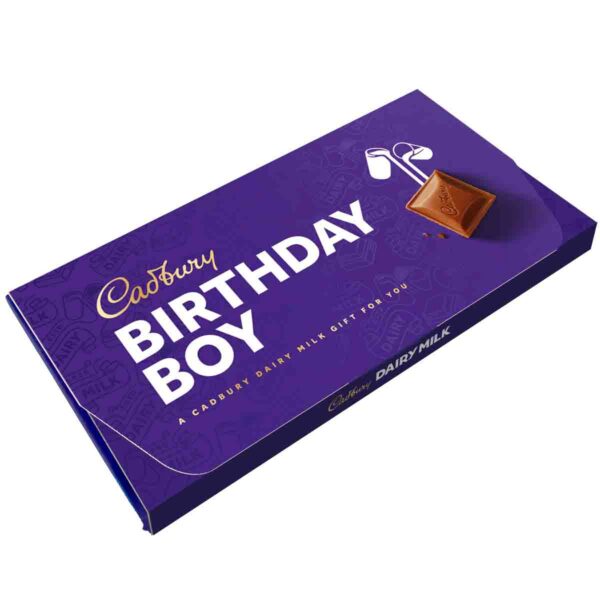 Cadbury Birthday Boy Dairy Milk Chocolate Bar with Gift Envelope