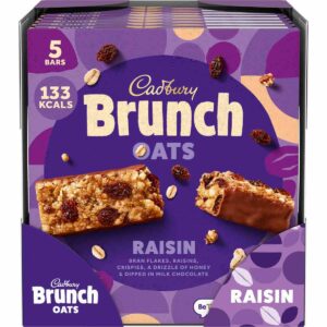 Cadbury Brunch Oats Raisin Bars Pack of 5 (Box of 8)
