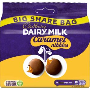 Dairy Milk Caramel Nibbles Share Bag 186g