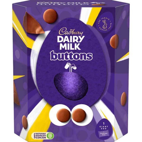 Dairy Milk Buttons Giant Easter Egg 419g