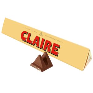 Toblerone Claire Chocolate Bar with Sleeve