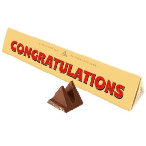 Toblerone Congrats Chocolate Bar with Sleeve