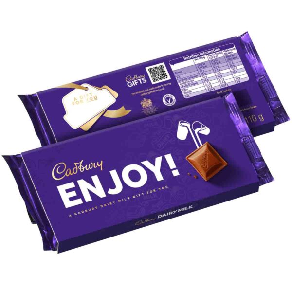 Cadbury Enjoy Dairy Milk Chocolate Bar with Sleeve 110g