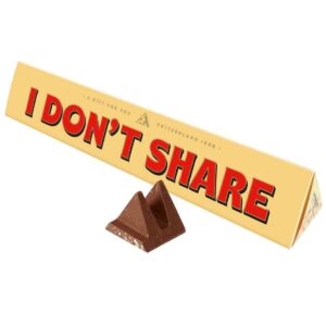 Toblerone I Don't Share Chocolate Bar with Sleeve