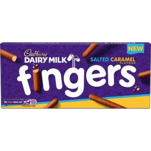 Cadbury Salted Caramel Fingers Biscuits Box 114g