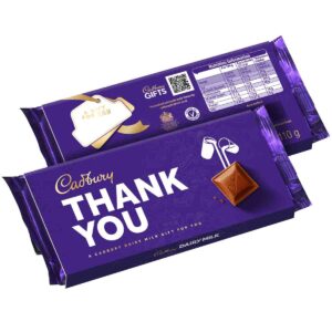 Cadbury Thank You Dairy Milk Chocolate Bar with Sleeve 110g
