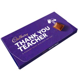 Cadbury Thank You Teacher Dairy Milk Chocolate Bar with Gift Envelope