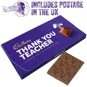Cadbury Thank You Teacher Dairy Milk Chocolate Bar with Gift Envelope