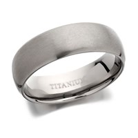 Titanium Matt Finish Band Ring - 6mm - J1111-X