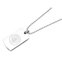 Stainless Steel Manchester City FC Dog Tag And Ball Chain - J2049