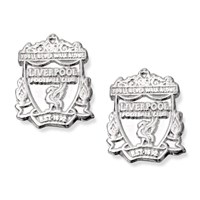 Silver Liverpool FC Crest Stud Earrings - J2221